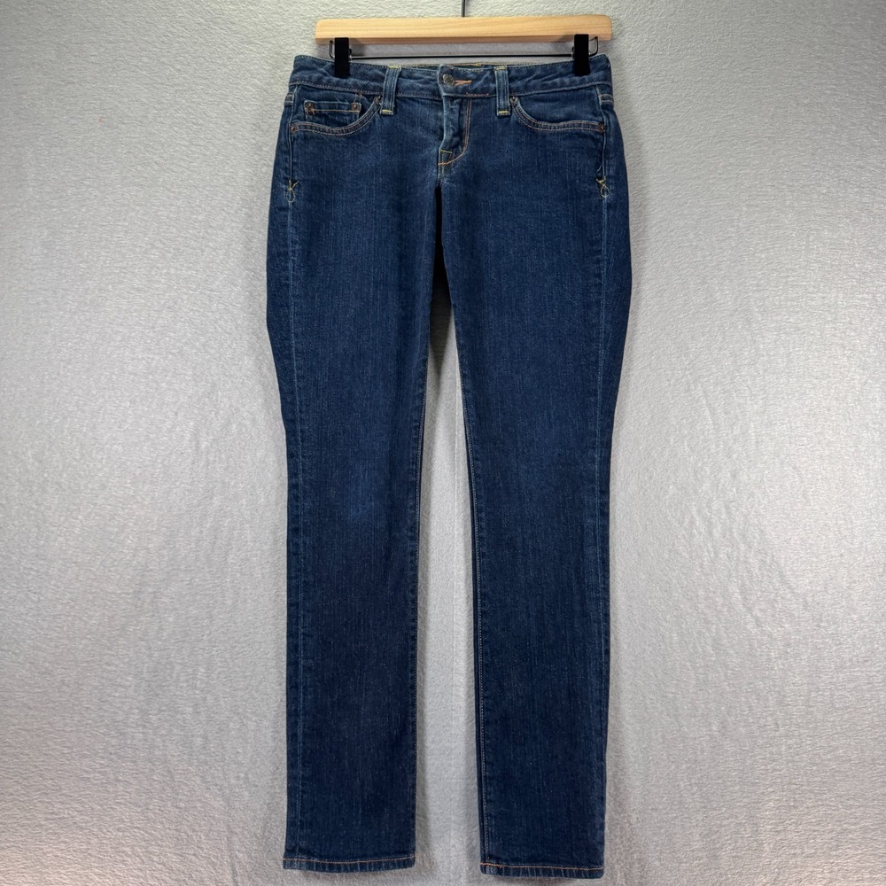 Lucky Brand Lola Skinny Jeans Womens 2/26 Blue Dark Wash Denim Classic Comfort